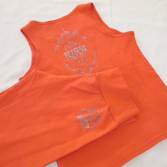 BODY BY BRAZIL VINTAGE CORAL/ORANGE 2PC SEXY PANTS AND TOP – S - Picture 15 of 16